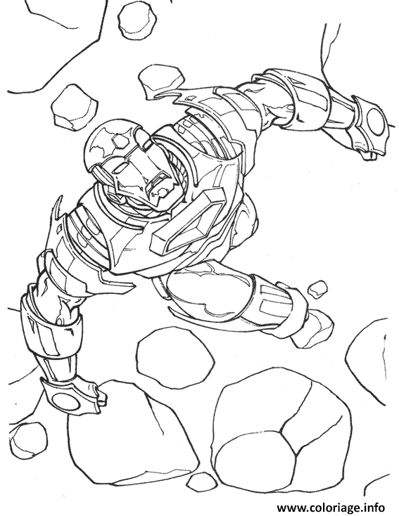 Dessin iron man 187 Coloriage Gratuit à Imprimer