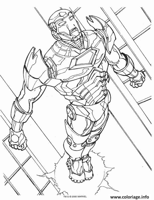 Dessin iron man 244 Coloriage Gratuit à Imprimer