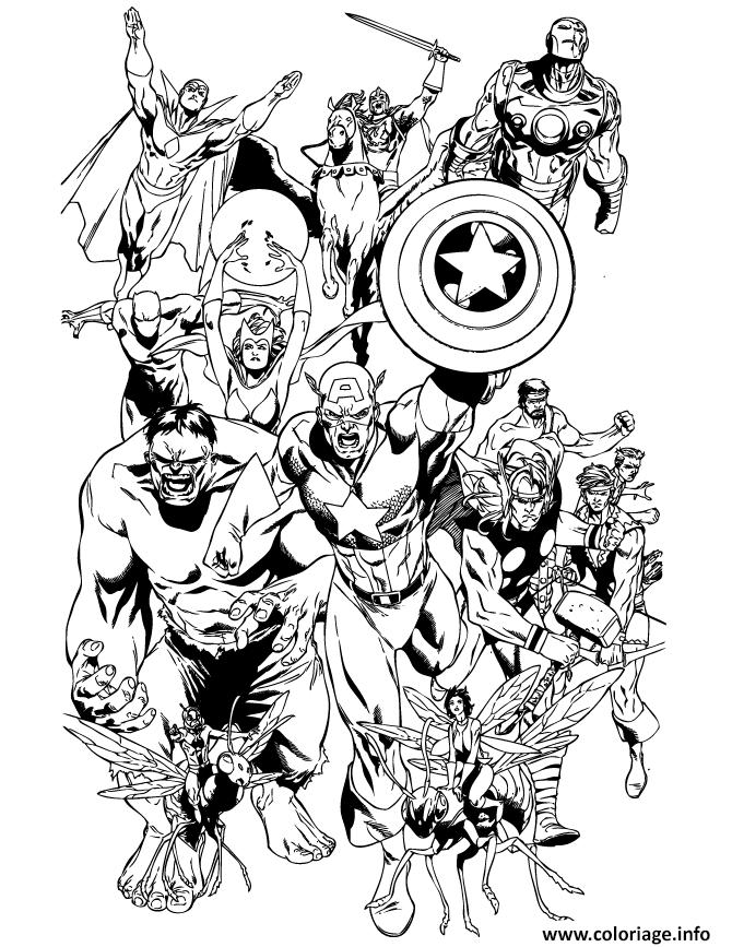 Coloriage Avengers En Ligne