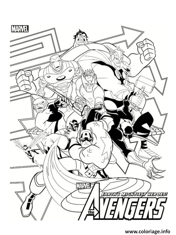 Coloriage Marvel Avengers 44 Dessin à Imprimer