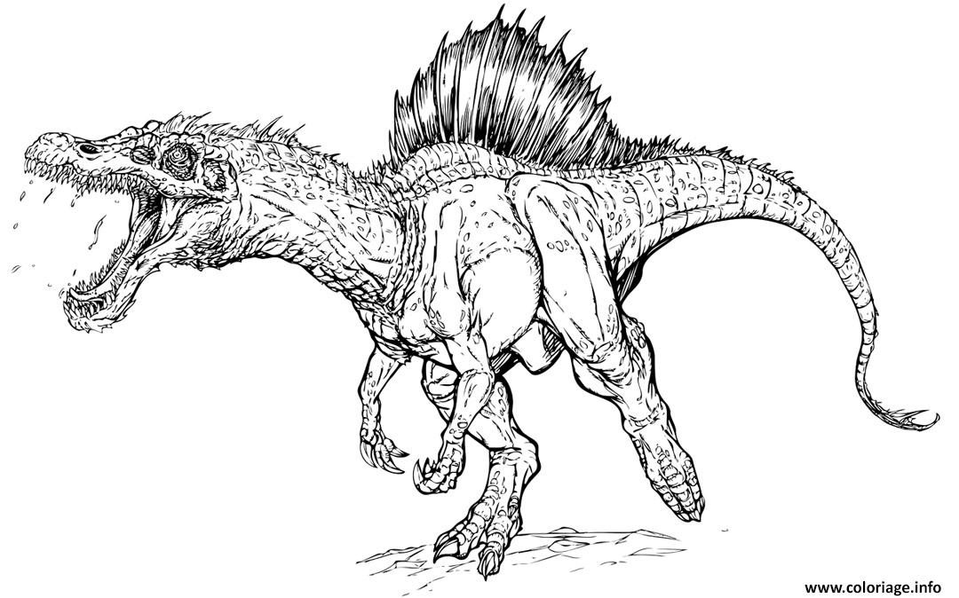 Dessin dinosaure mechant jurassic park 4 Coloriage Gratuit à Imprimer