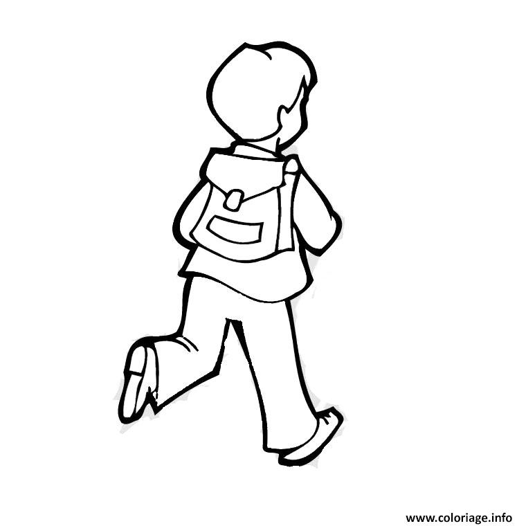 Coloriage Rentree Maternelle Eleve JeColorie Coloriage Rentree Maternelle Eleve JeColorie