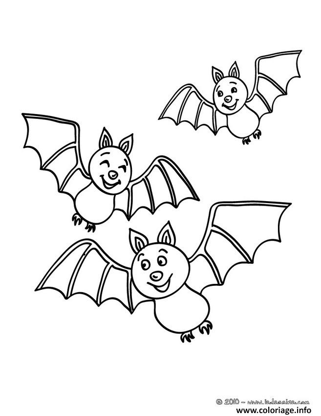 Coloriage Chauve Souris A Imprimer