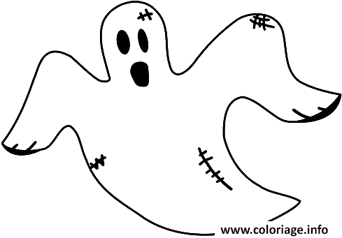 Dessin dessin d un vieux fantome use Coloriage Gratuit à Imprimer