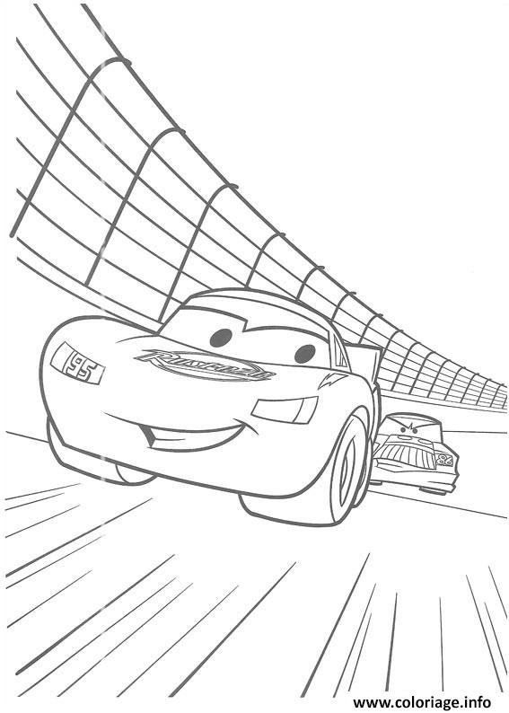 Dessin flash mcqueen flash mcqueen course Coloriage Gratuit à Imprimer