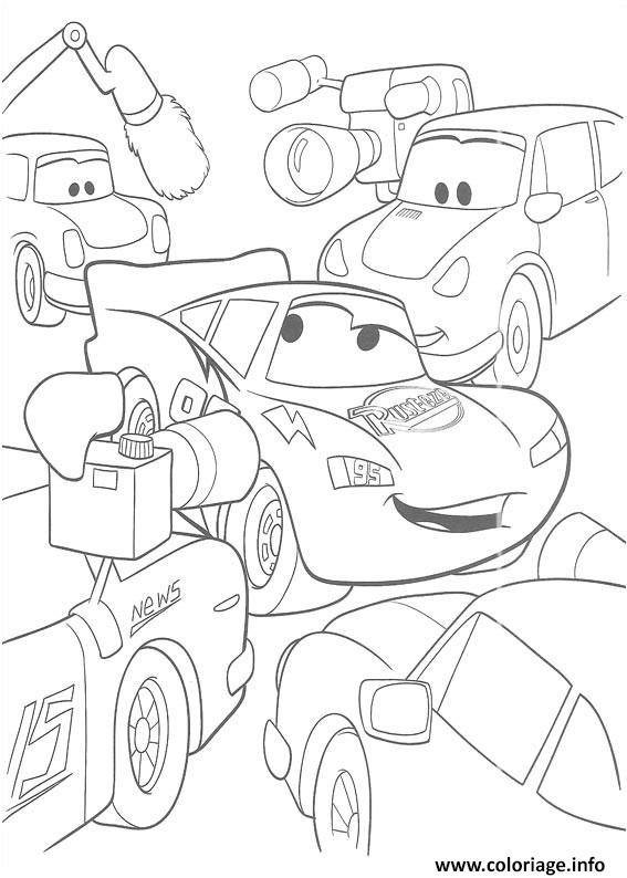 Dessin flash mcqueen flash sous les flash Coloriage Gratuit à Imprimer