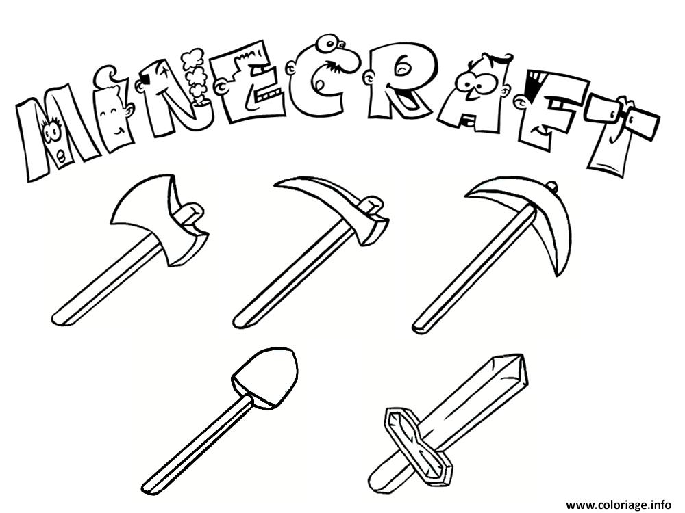Coloriage A Imprimer Minecraft