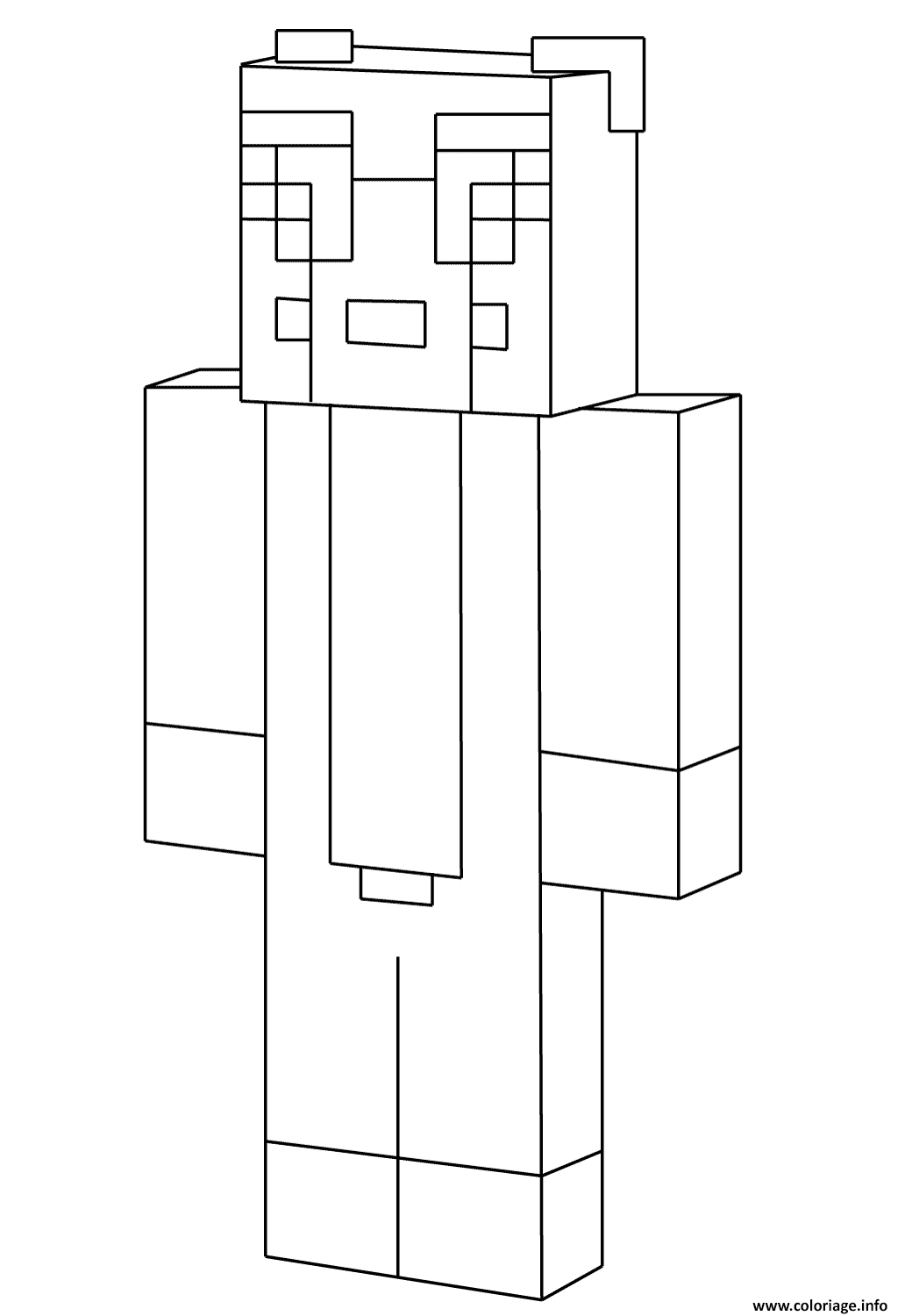 Dessin minecraft stampylongnose Coloriage Gratuit à Imprimer