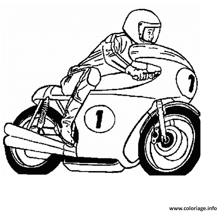 Coloriage Moto De Course 36 Dessin Moto A Imprimer