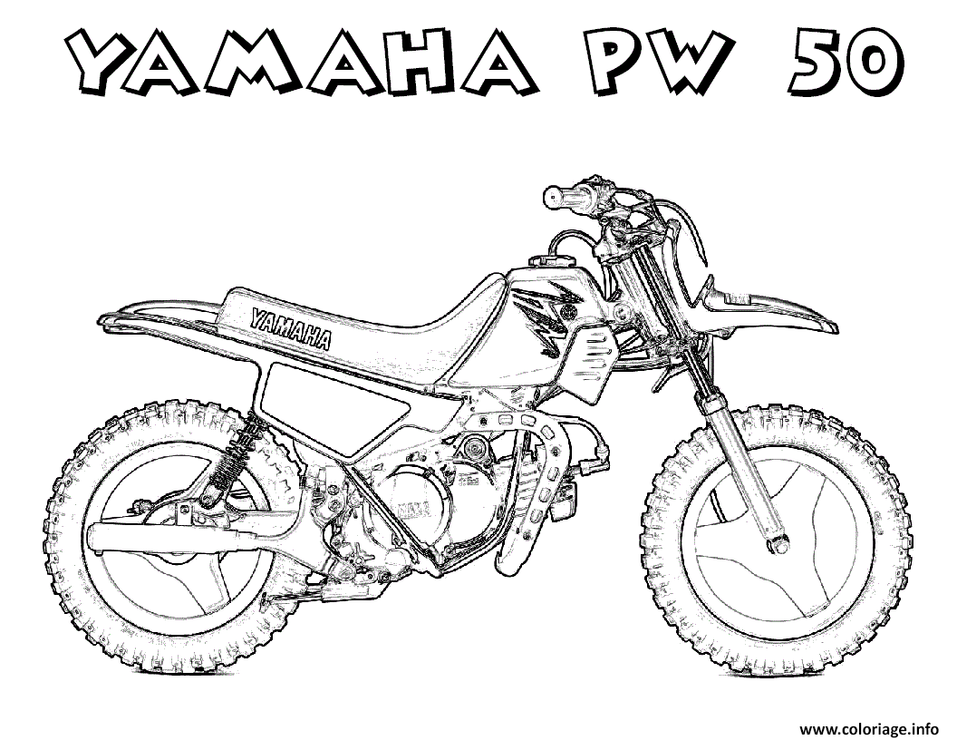 Питбайк раскраска ТТР 125