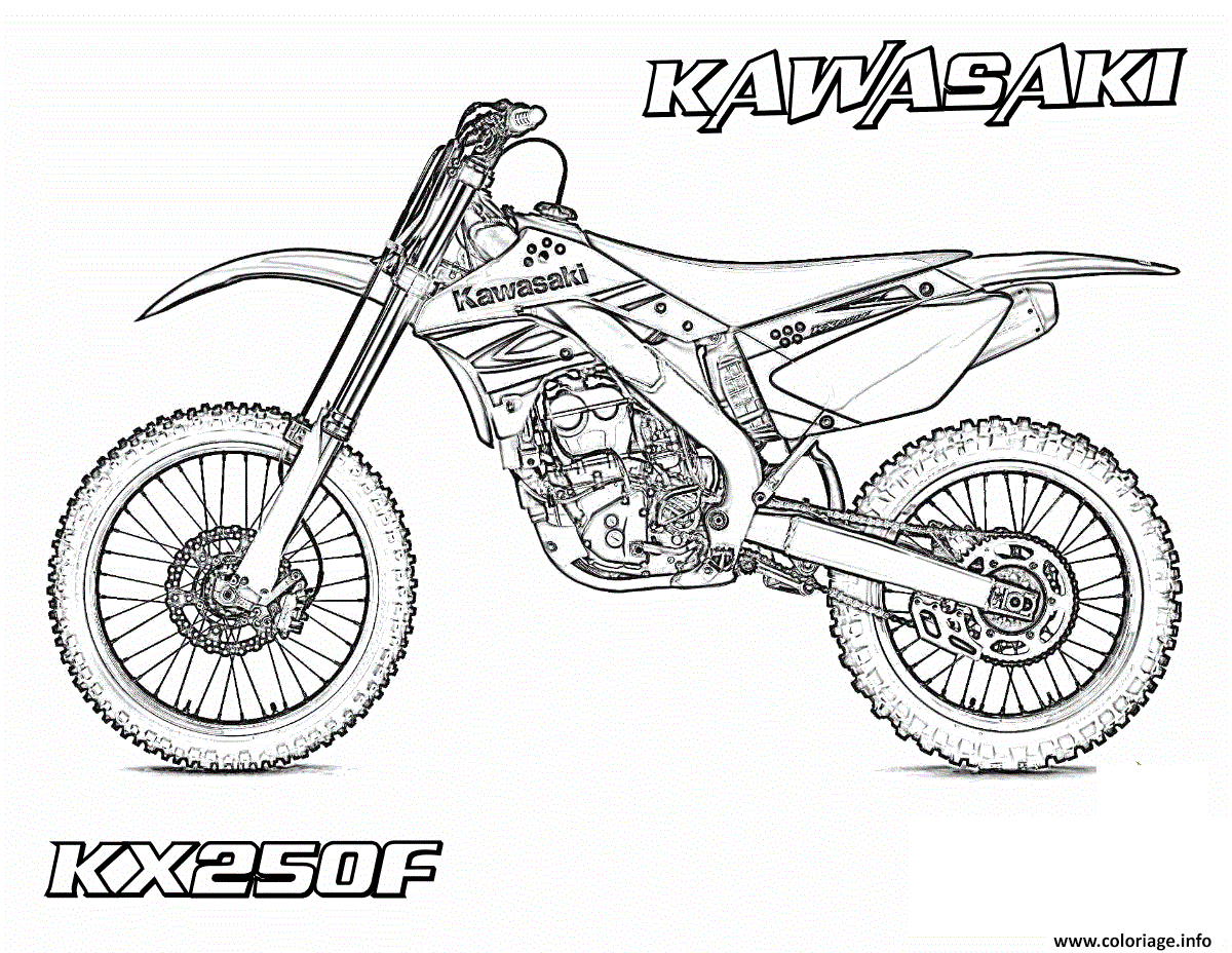 Coloriage Motocross 49 Dessin à Imprimer