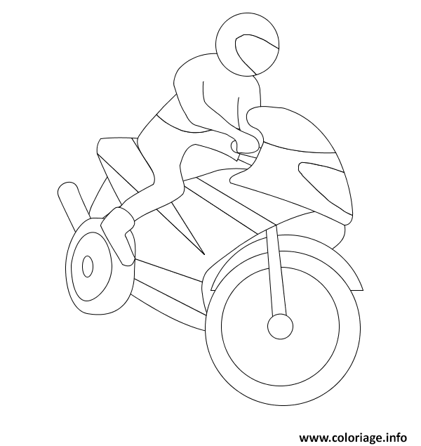 Coloriage Moto 139 Dessin à Imprimer