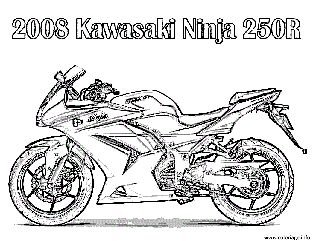 Coloriage Moto 147 dessin