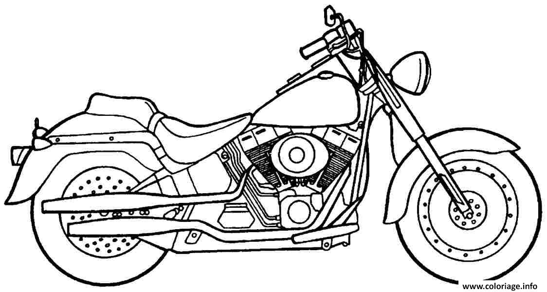 Dessin motocyclette 36 Coloriage Gratuit à Imprimer