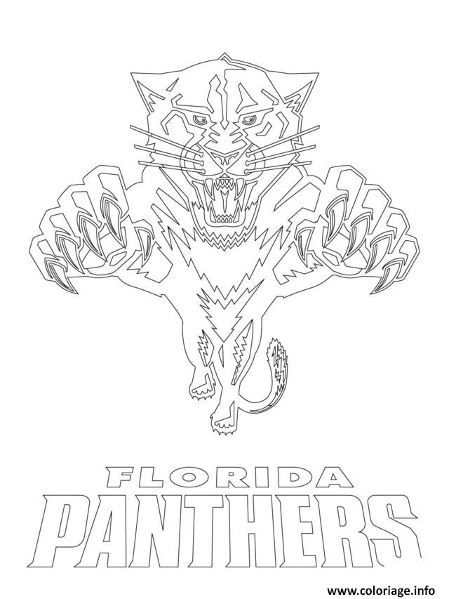 Coloriage Florida Panthers Logo Lnh Nhl Hockey Sport Dessin à Imprimer