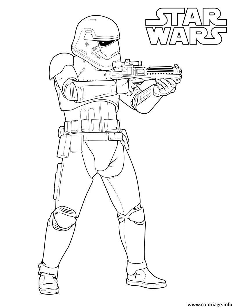 Dessin stormtrooper star wars 7 Coloriage Gratuit à Imprimer