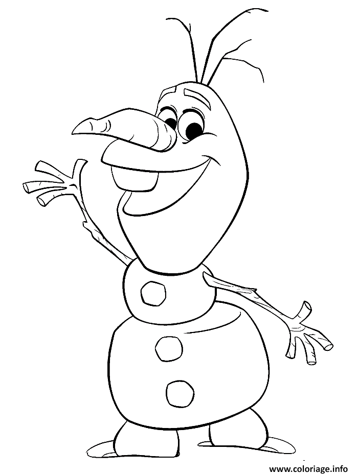 Dessin olar disney reine des neiges Coloriage Gratuit à Imprimer