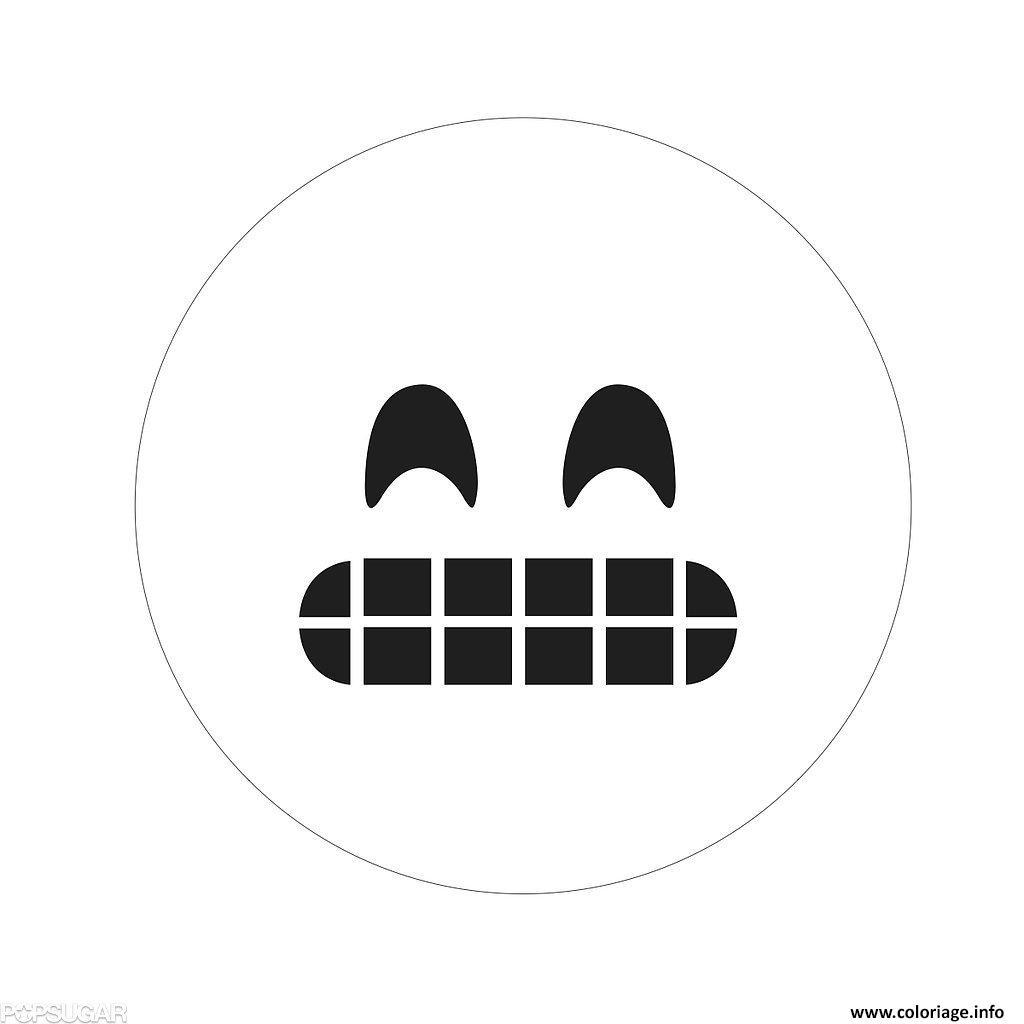 Coloriage Happy Emoji Dessin à Imprimer