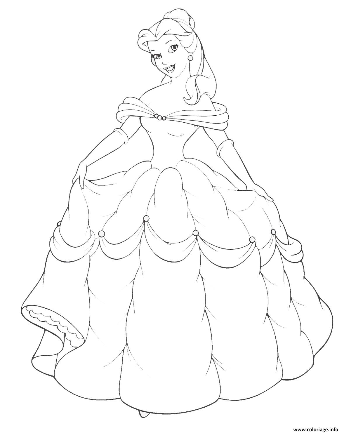 Dessin disney princesse 92 Coloriage Gratuit à Imprimer