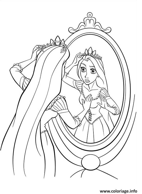 Dessin princesse raiponce 10579 Coloriage Gratuit à Imprimer