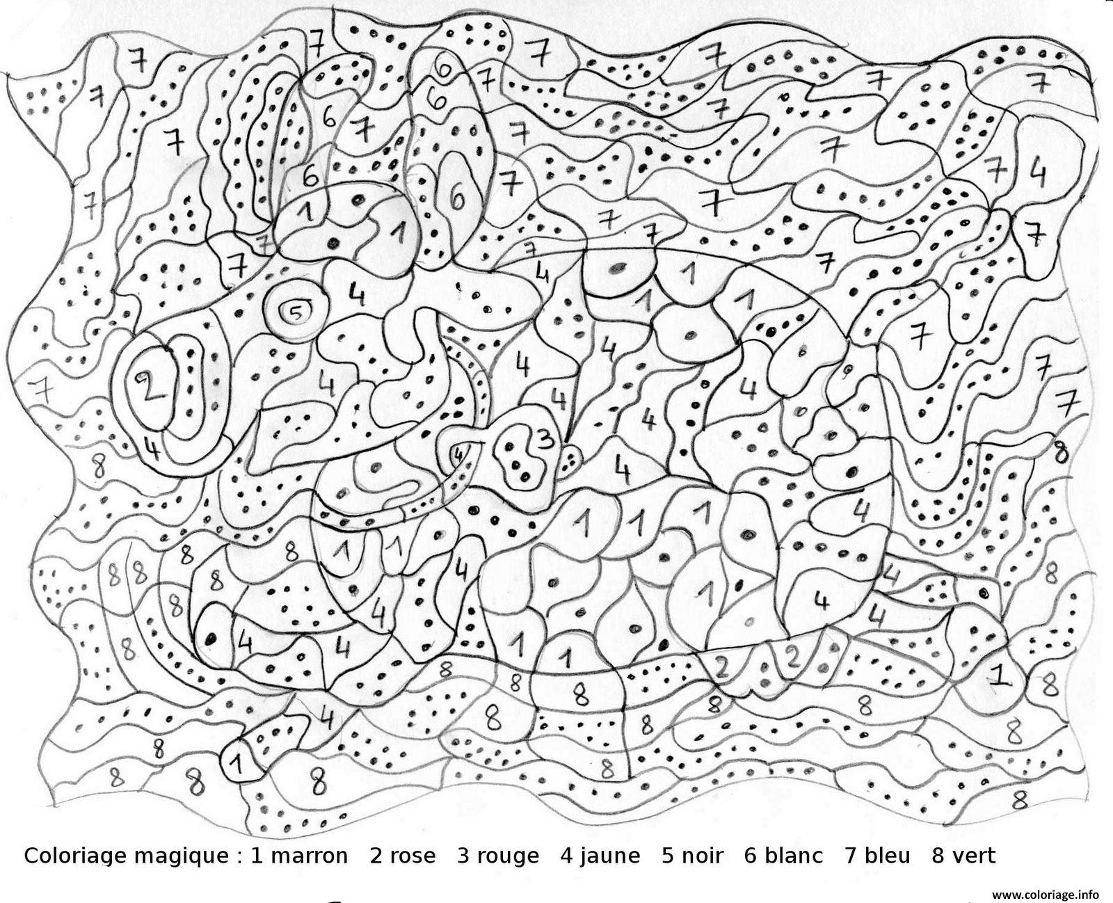 Coloriage Magique Ce2 Addition 124 dessin