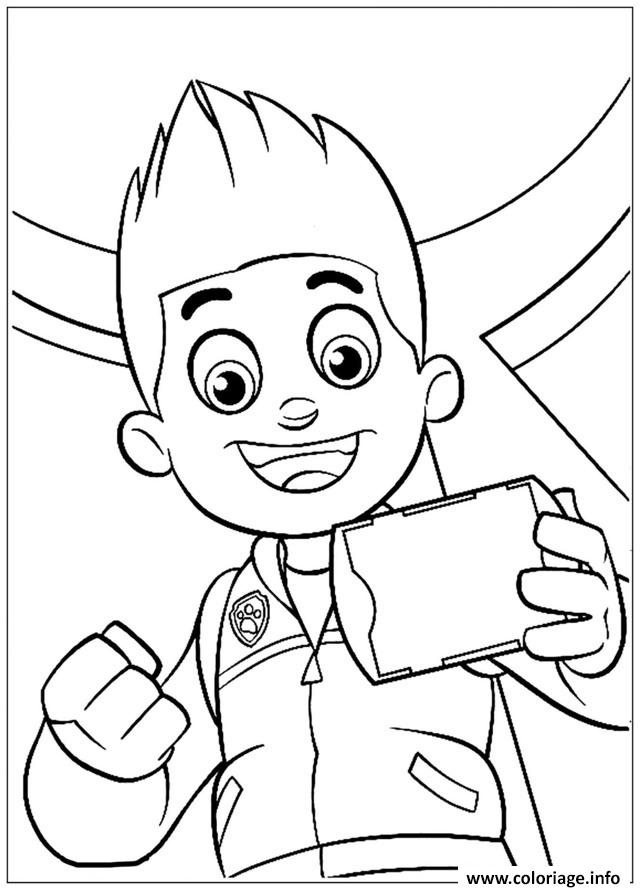 Dessin pat patrouille mission recue Coloriage Gratuit à Imprimer