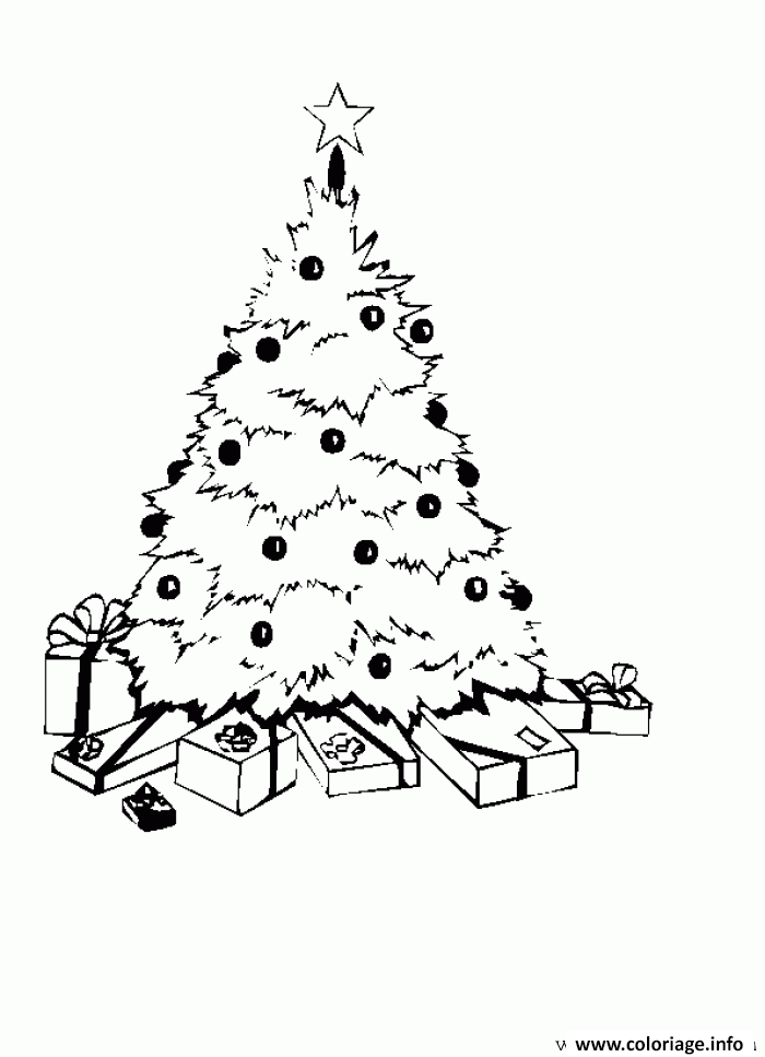 Dessin sapin de noel 39 Coloriage Gratuit à Imprimer