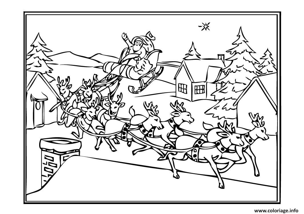 Pere Noel Coloriage Gratuit
