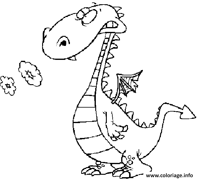 Coloriage Dragon 128 Dessin à Imprimer