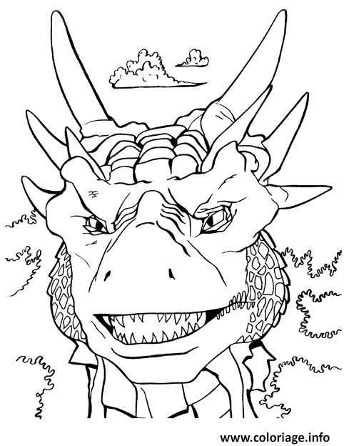 Dessin dragon 232 Coloriage Gratuit à Imprimer