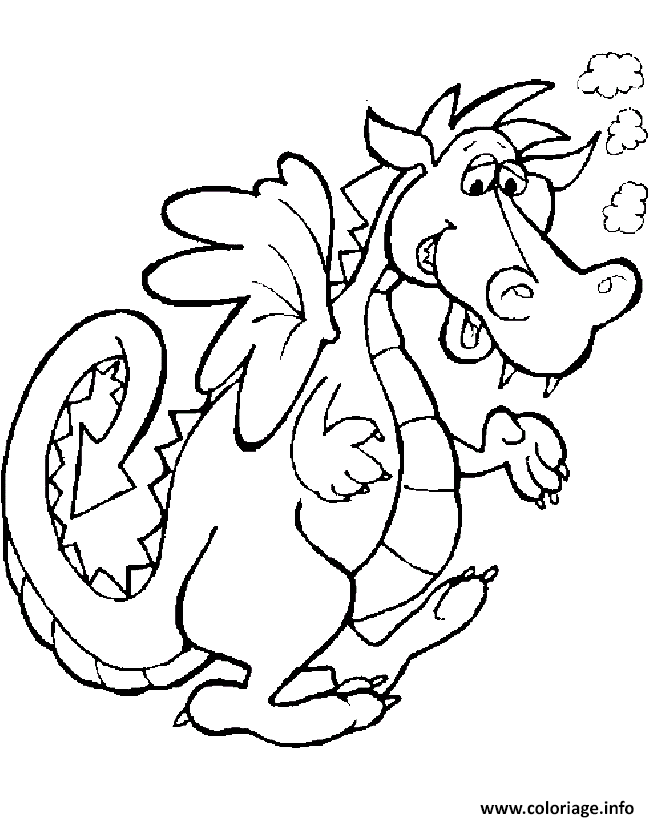 Dessin dragon 78 Coloriage Gratuit à Imprimer