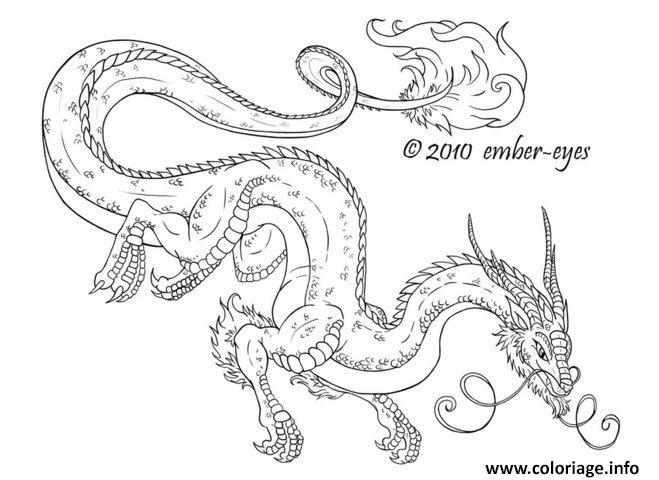 Dessin dragon 170 Coloriage Gratuit à Imprimer