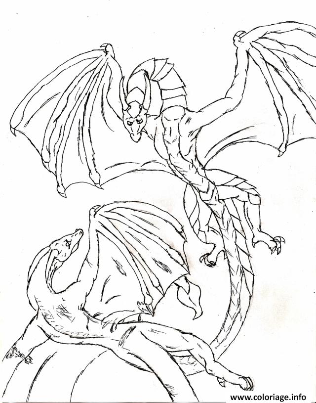 Coloriage Dragon 227 Dessin à Imprimer
