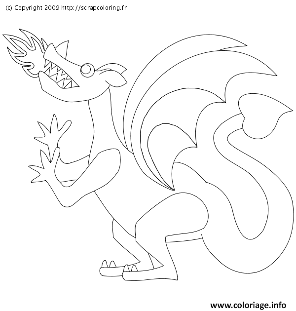 Dessin dragon 222 Coloriage Gratuit à Imprimer