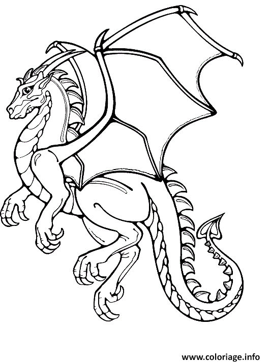 Dessin dragon 23 Coloriage Gratuit à Imprimer