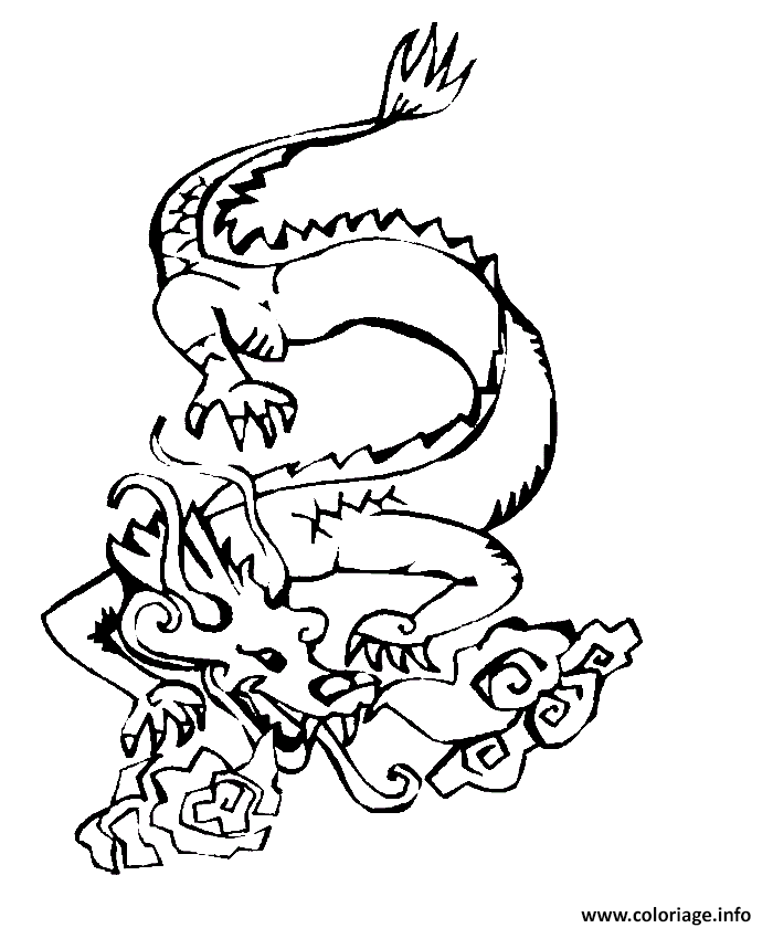 Dessin dragon 88 Coloriage Gratuit à Imprimer