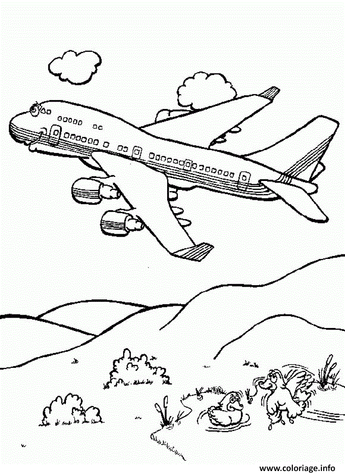 Dessin avion 94 Coloriage Gratuit à Imprimer