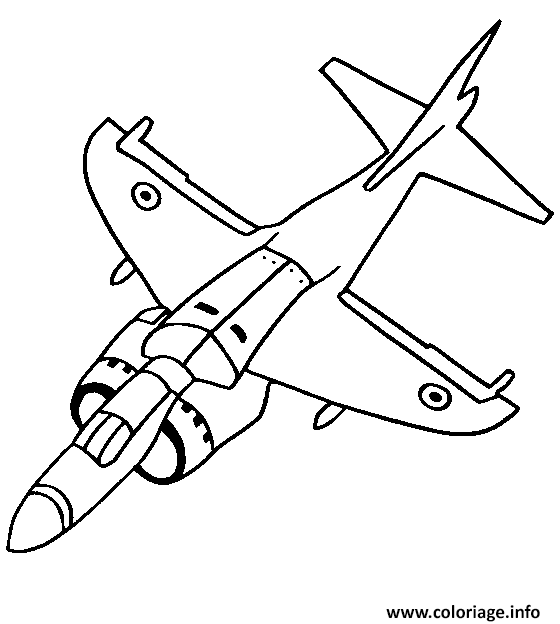 Dessin avion de chasse 21 Coloriage Gratuit à Imprimer