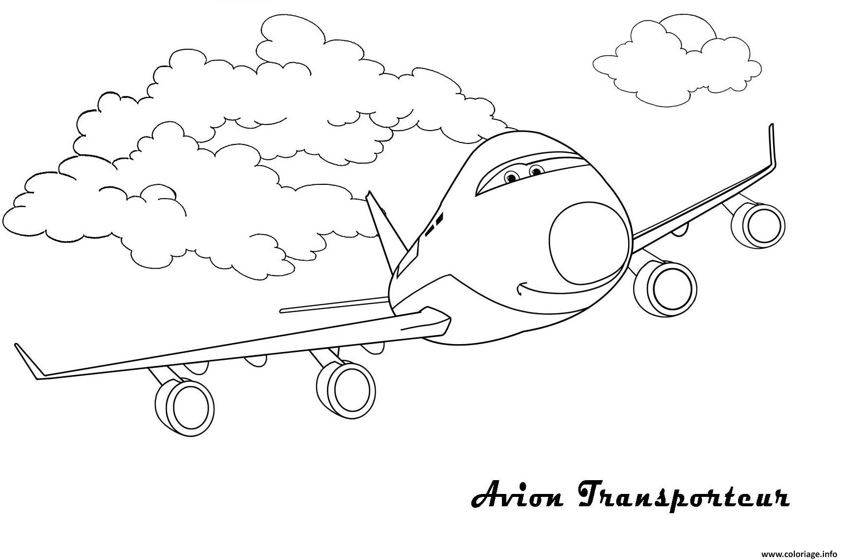 Coloriage D Un Avion