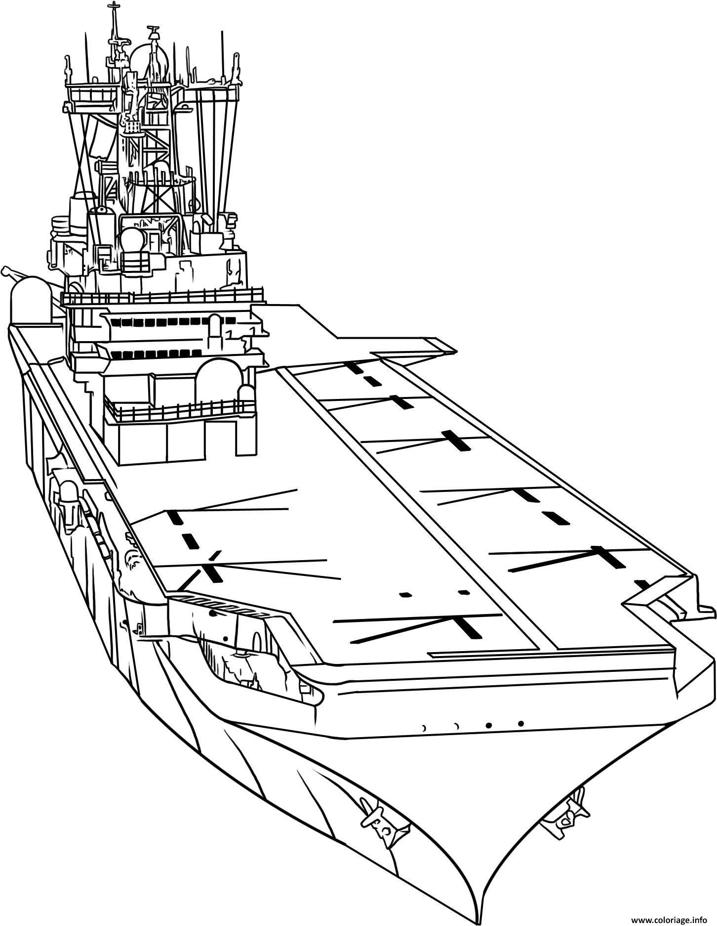 Dessin porte avion 26 Coloriage Gratuit à Imprimer