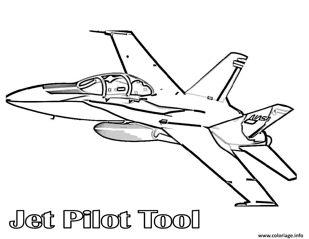 Dessin avion de chasse 39 Coloriage Gratuit à Imprimer