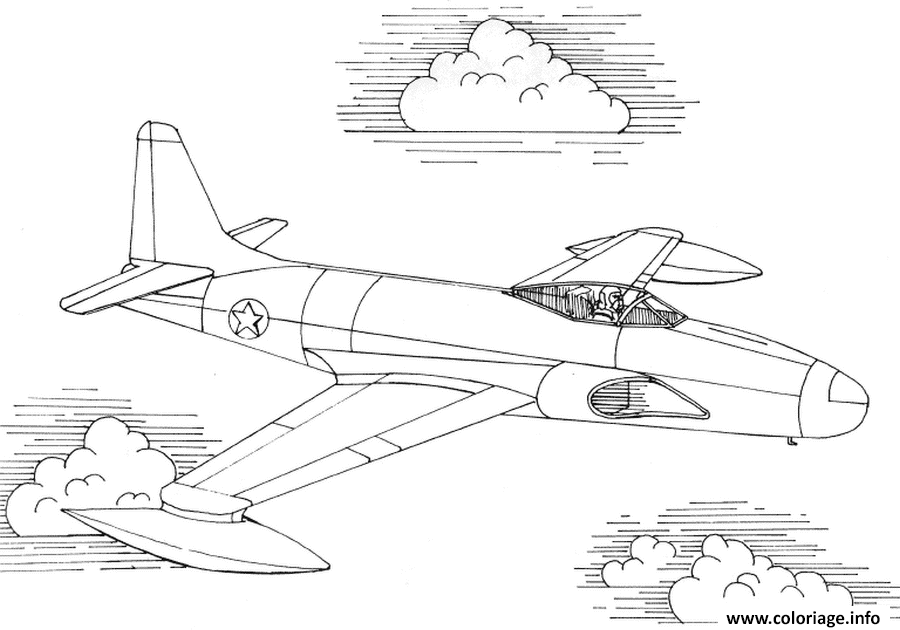 Coloriage Avion De Guerre A Imprimer