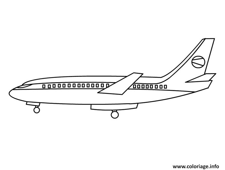 Dessin avion 6 Coloriage Gratuit à Imprimer