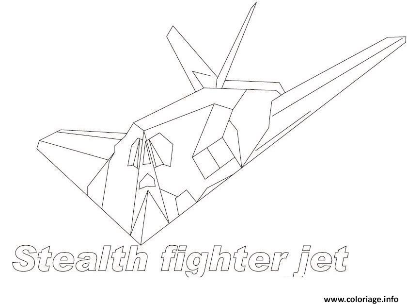 Dessin avion de chasse 11 Coloriage Gratuit à Imprimer