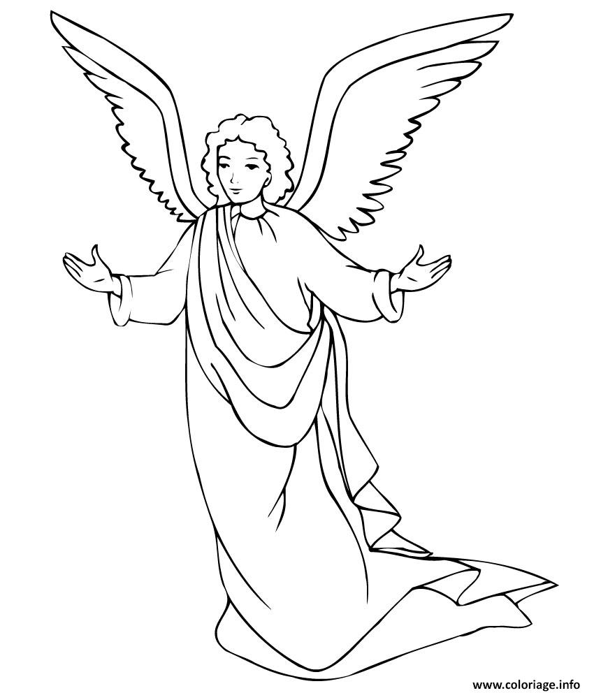 Dessin ange de noel 40 Coloriage Gratuit à Imprimer