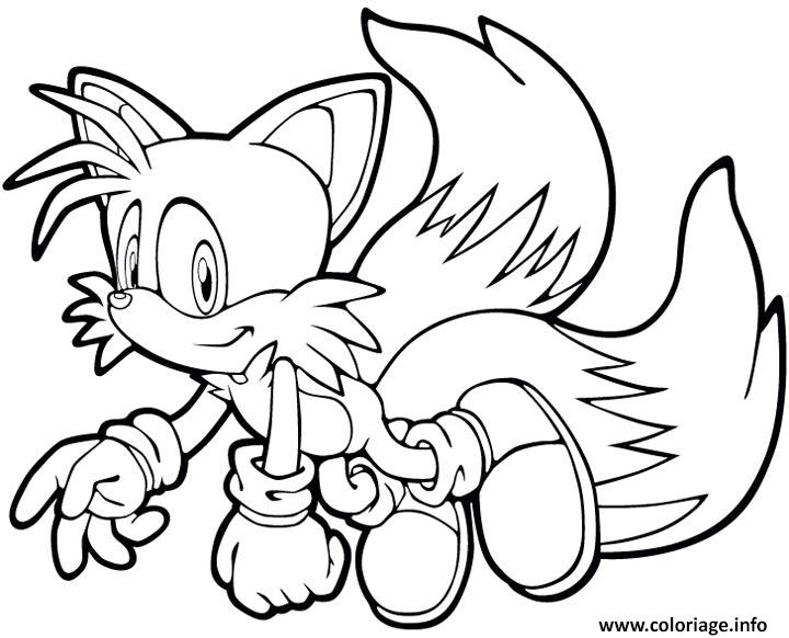Coloriage Sonic 180 dessin