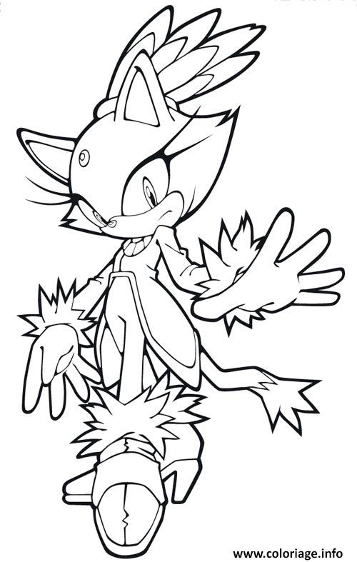 Coloriage A Imprimer Sonic Gratuit