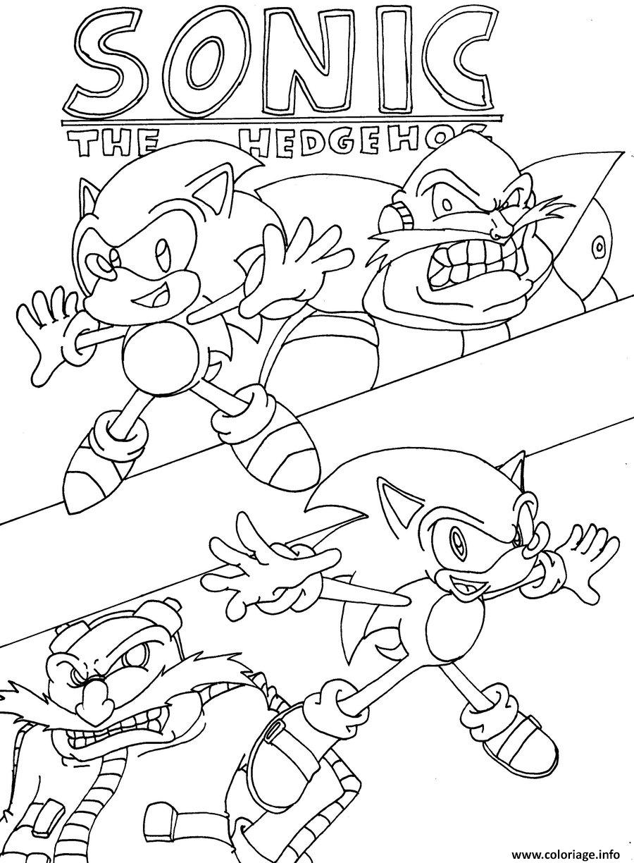 Coloriage Sonic 20 Dessin à Imprimer