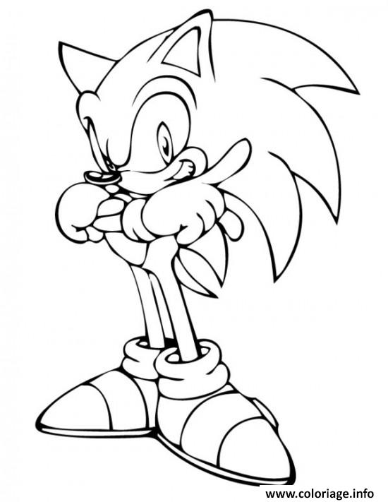 Dessin sonic 33 Coloriage Gratuit à Imprimer