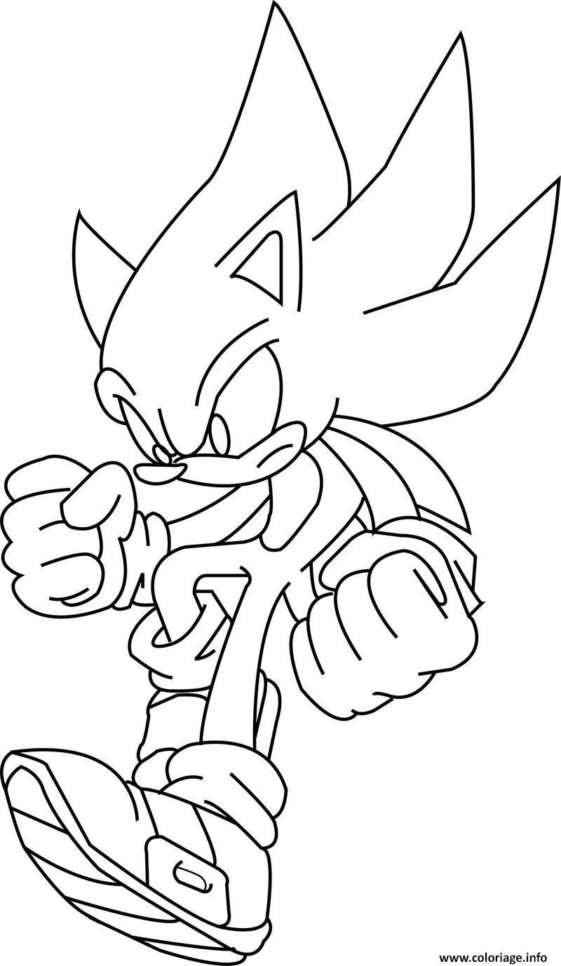 Dessin super sonic 22 Coloriage Gratuit à Imprimer